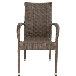 Wohnen Sitzgruppe|Rattanmöbel*Garten Altholztisch Teak & Stühle - Bataia (siebenteilig)