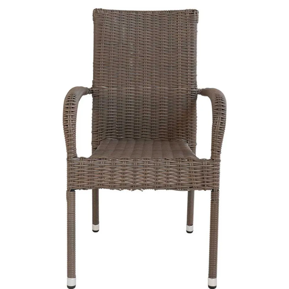 Wohnen Sitzgruppe|Rattanmöbel*Garten Altholztisch Teak & Stühle - Bataia (siebenteilig)