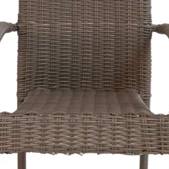 Wohnen Sitzgruppe|Rattanmöbel*Garten Altholztisch Teak & Stühle - Bataia (siebenteilig)