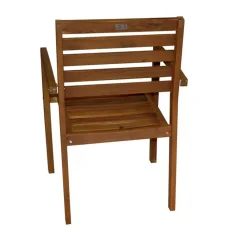 Wohnen Garten Armlehnenstühle aus Akazie - Alpes (2er Set)