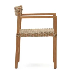 Wohnen Rattanmöbel*Garten Armlehnstühle aus Teak Massivholz - Conave (2er Set)