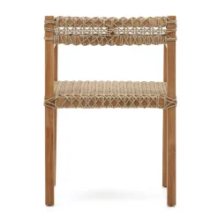 Wohnen Rattanmöbel*Garten Armlehnstühle aus Teak Massivholz - Conave (2er Set)