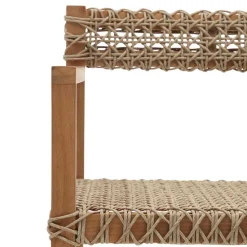 Wohnen Rattanmöbel*Garten Armlehnstühle aus Teak Massivholz - Conave (2er Set)