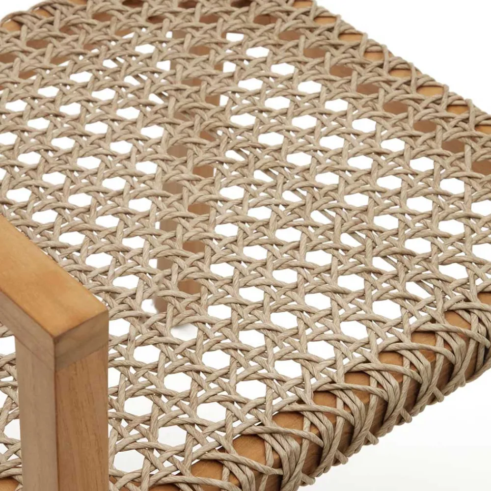 Wohnen Rattanmöbel*Garten Armlehnstühle aus Teak Massivholz - Conave (2er Set)