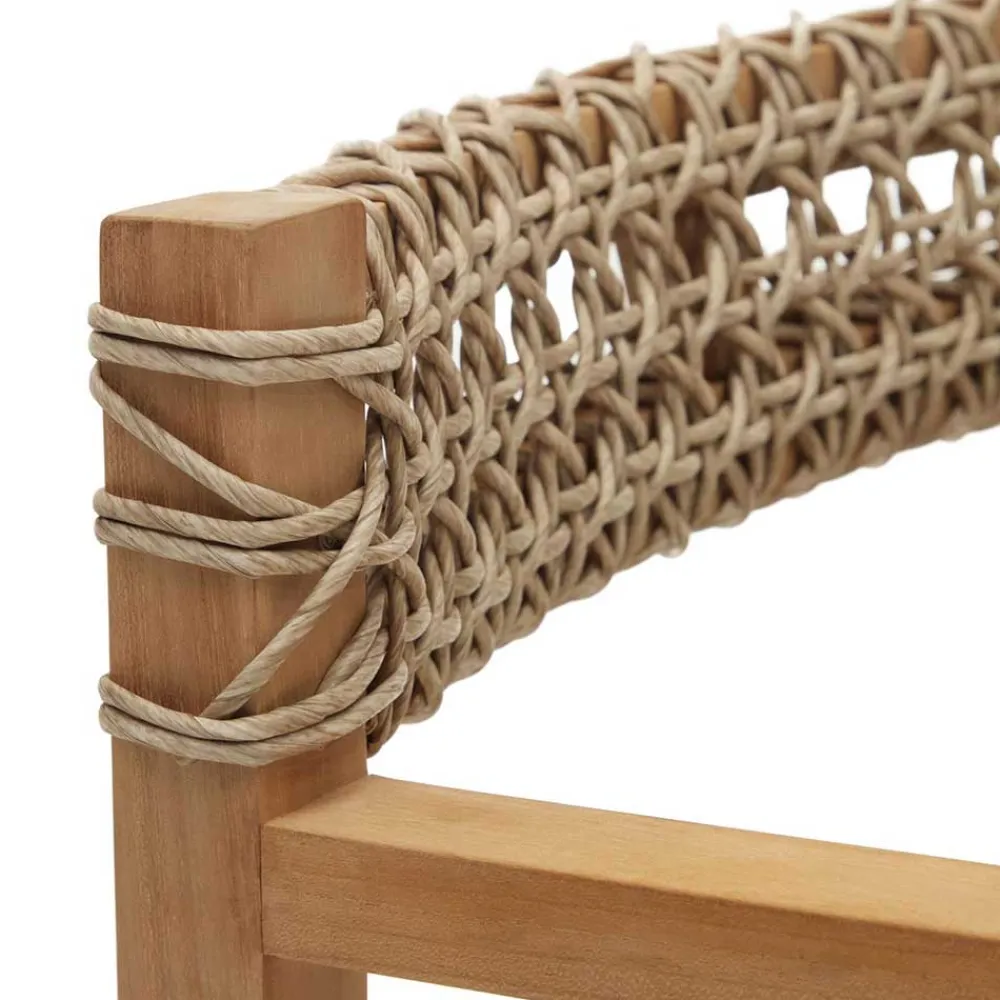 Wohnen Rattanmöbel*Garten Armlehnstühle aus Teak Massivholz - Conave (2er Set)