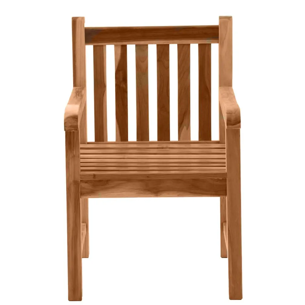 Wohnen Garten Armlehnstuhl aus Teak Massivholz - Klahuma