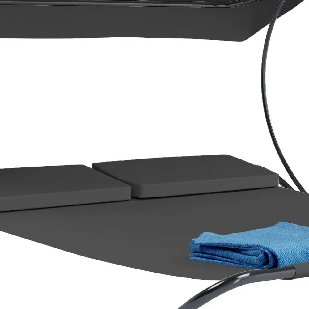 Wohnen Schwarze Möbel|Graue Möbel*Garten Doppelliege mit Sonnendach - Jokna