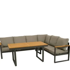 Wohnen Sitzgruppe|Balkonmöbel*Garten Ecksofa und Tisch Set - Asmatio (zweiteilig)