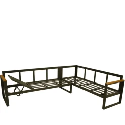 Wohnen Sitzgruppe|Balkonmöbel*Garten Ecksofa und Tisch Set - Asmatio (zweiteilig)