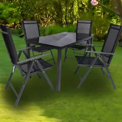 Wohnen Garten Esstischgruppe Set - Trexana (fünfteilig)