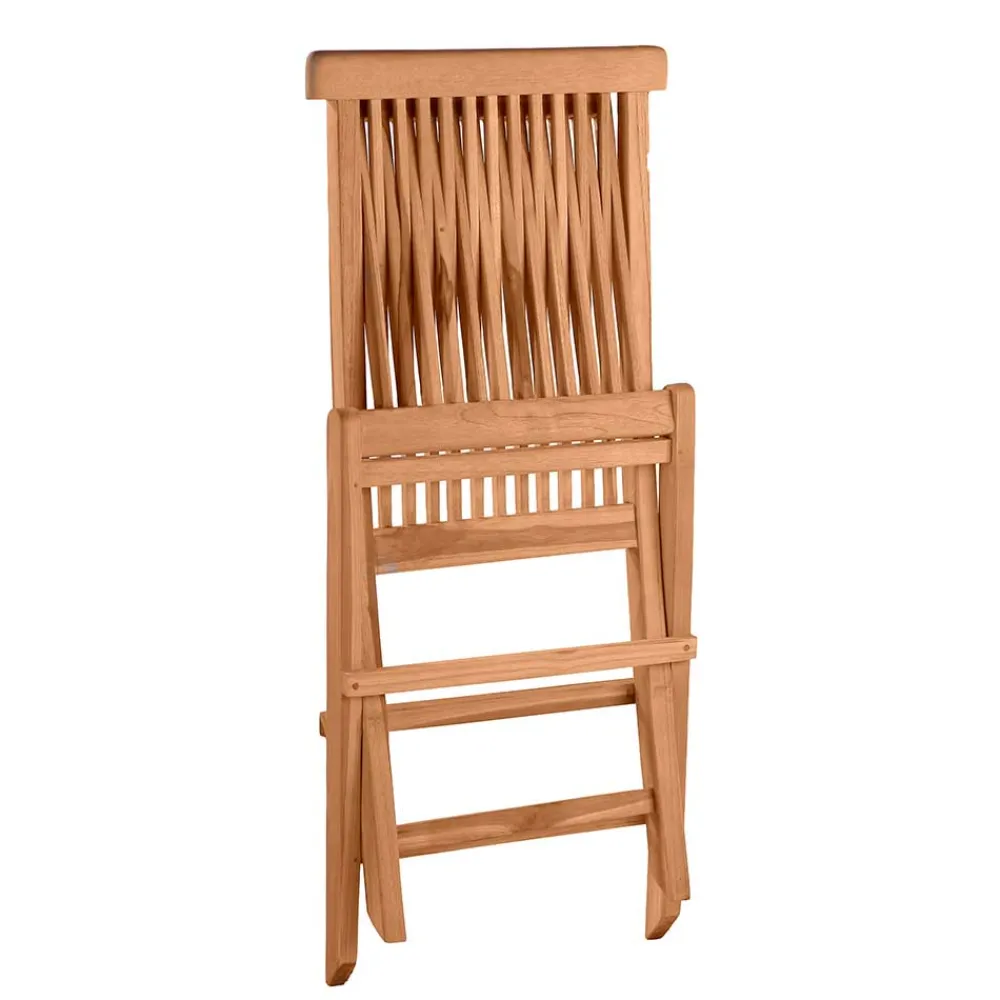 Wohnen Balkonmöbel|Korbmöbel*Garten Klappstühle aus Holz - Klahuma (2er Set)