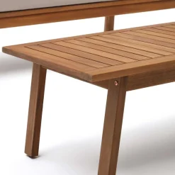 Wohnen Balkonmöbel|Terrassenmöbel*Garten Lounge Sitzgruppe aus Massivholz - Lititia (vierteilig)