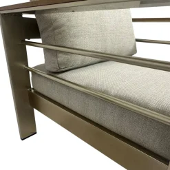 Wohnen Garten Lounge-Garnitur in Grau - Georgi (vierteilig)