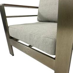 Wohnen Garten Lounge-Garnitur in Grau - Georgi (vierteilig)