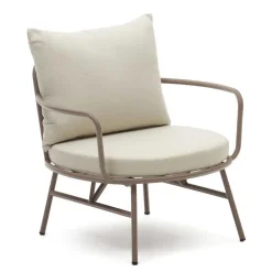 Wohnen Garten Lounge-Sessel in Flieder aus Metall - Azalao