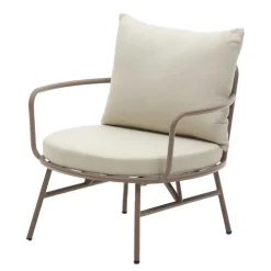 Wohnen Garten Lounge-Sessel in Flieder aus Metall - Azalao