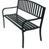 Wohnen Esszimmerbänke|Sitzbank*Garten Metallbank in Schwarz - Canpur