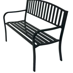 Wohnen Esszimmerbänke|Sitzbank*Garten Metallbank in Schwarz - Canpur