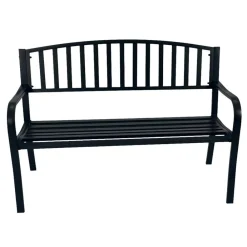 Wohnen Esszimmerbänke|Sitzbank*Garten Metallbank in Schwarz - Canpur