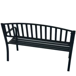 Wohnen Esszimmerbänke|Sitzbank*Garten Metallbank in Schwarz - Canpur
