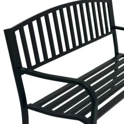Wohnen Esszimmerbänke|Sitzbank*Garten Metallbank in Schwarz - Canpur