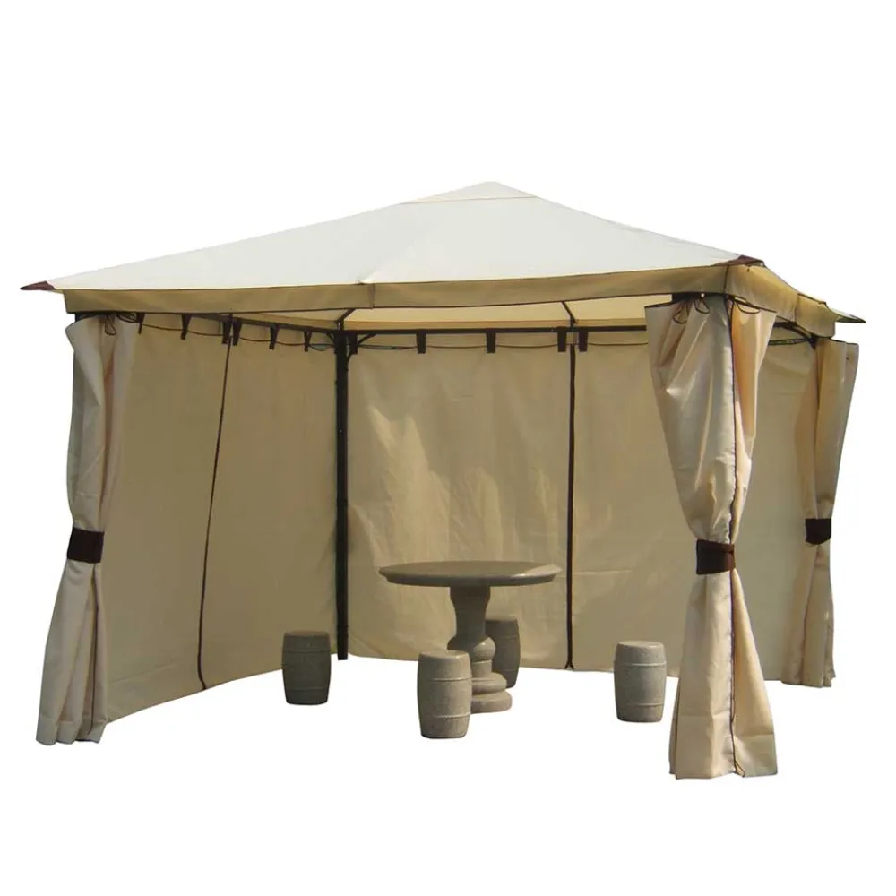 Wohnen Garten Pavillon Paolo mit Seitenteilen