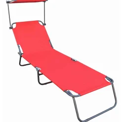 Wohnen Garten Relaxliege - klappbar mit Dach - Vorena