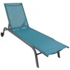 Wohnen Metall-Gartenmöbel|Gartenliegen*Garten Rollliege in Blau und Schwarz - Blagina