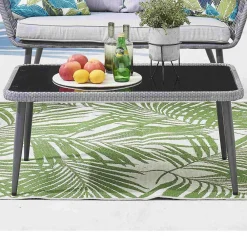 Wohnen Garten Sitzegruppe aus Kunstrattan - Tocella (vierteilig)