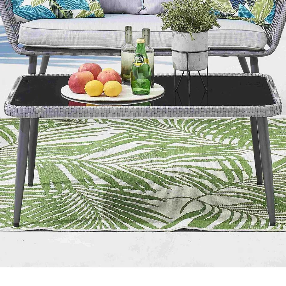 Wohnen Garten Sitzegruppe aus Kunstrattan - Tocella (vierteilig)