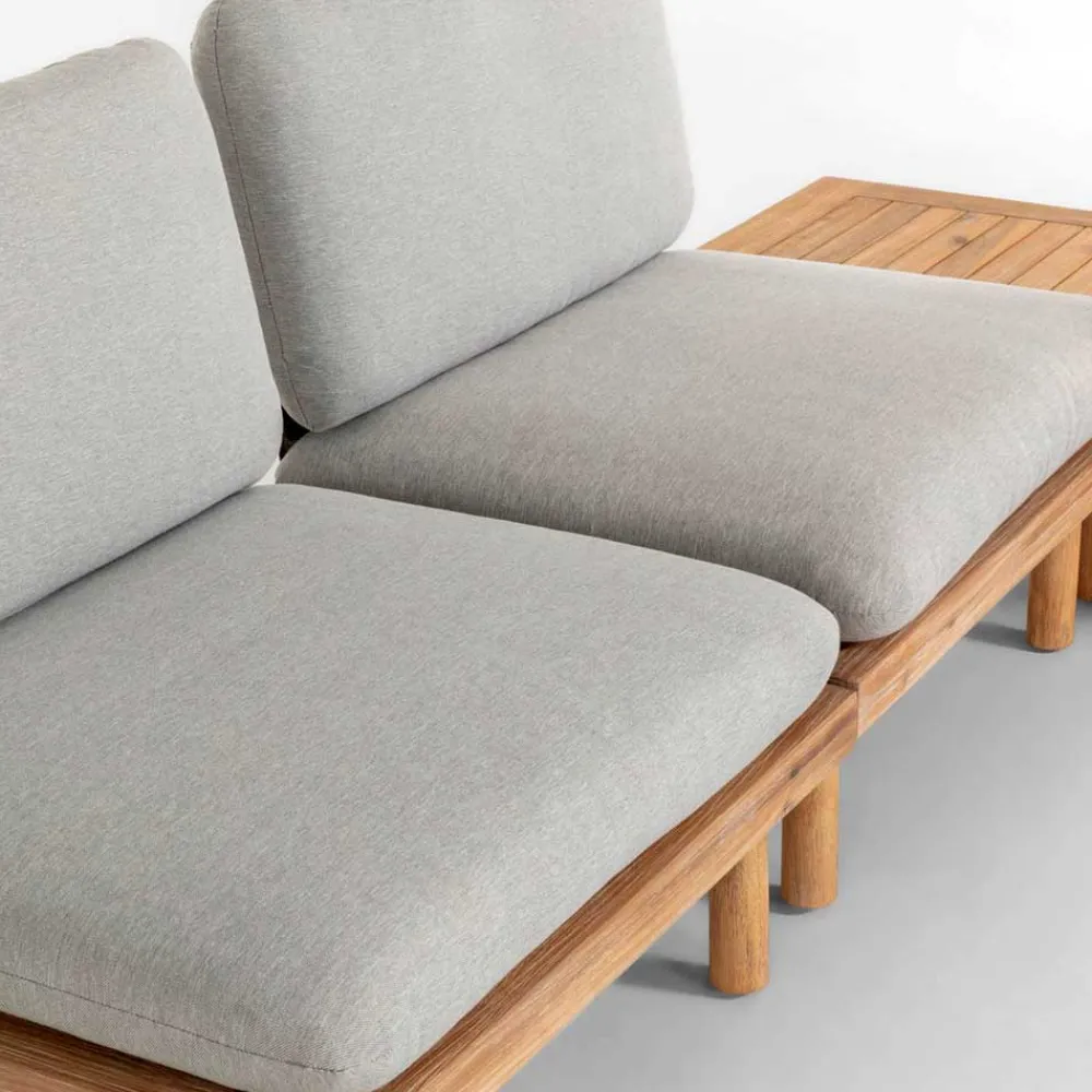 Wohnen Jugend-Sitzgruppen*Garten Sitzgruppe aus Akazie massiv - Emeziano (fünfteilig)