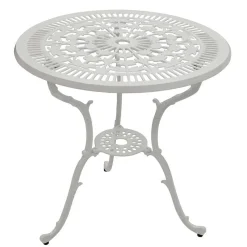 Wohnen Garten Sitzgruppe aus Alu in Weiß - Monique (fünfteilig)