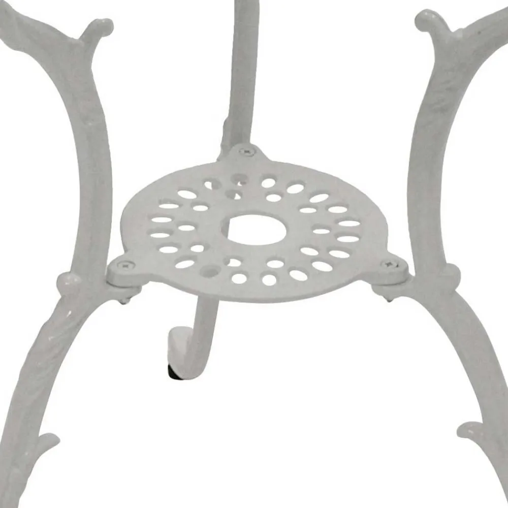 Wohnen Garten Sitzgruppe aus Alu in Weiß - Monique (fünfteilig)