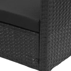 Wohnen Sitzgruppe|Rattanmöbel*Garten Sitzgruppe aus grauem Polyrattan - Ambon (dreiteilig)