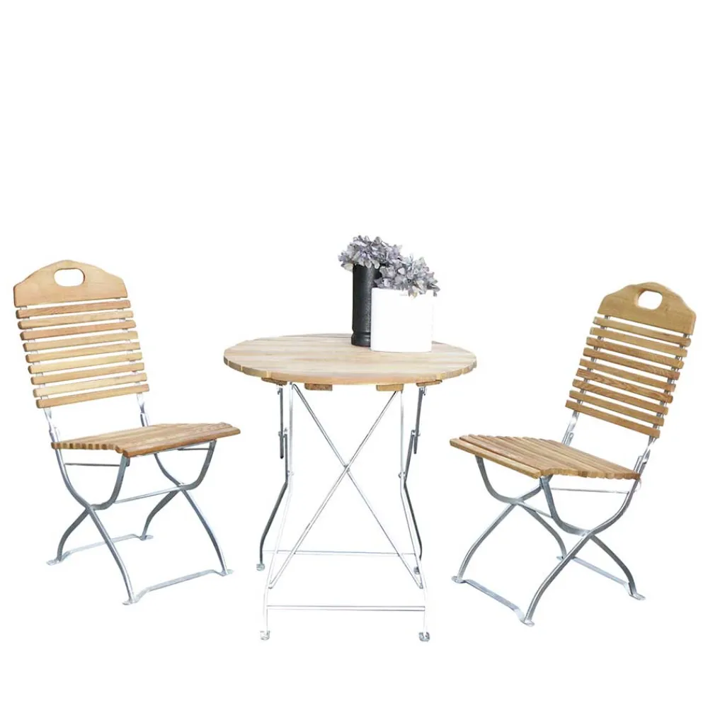 Wohnen Garten Sitzgruppe Juliama aus Robinie massiv (dreiteilig)