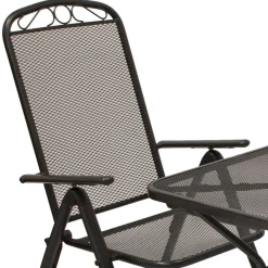 Wohnen Metall-Gartenmöbel|Balkonmöbel*Garten Tisch & zwei Klappsessel - Citro (dreiteilig)