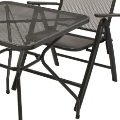 Wohnen Metall-Gartenmöbel|Balkonmöbel*Garten Tisch & zwei Klappsessel - Citro (dreiteilig)