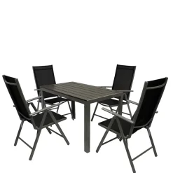 Wohnen Balkonmöbel|Terrassenmöbel*Garten Tischgruppe mit vier Plätzen - Curedo (fünfteilig)