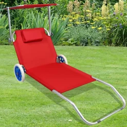 Wohnen Balkonmöbel|Gartenliegen*Garten- und Strandliege auf Rollen - Padmas