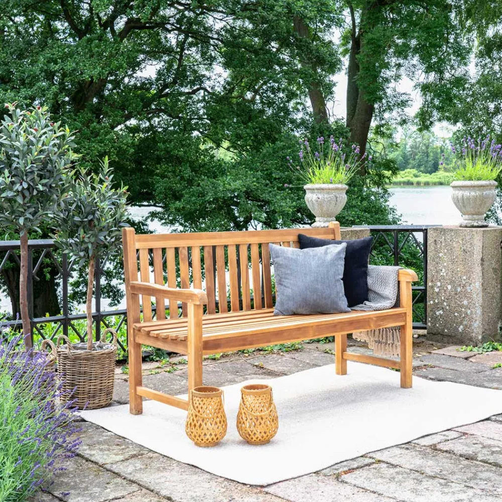 Wohnen Esszimmerbänke|Sitzbank*Gartenbank aus Teak Massivholz geölt - Stamfort