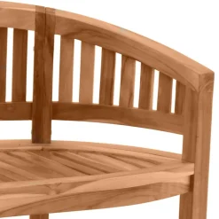 Wohnen Gartenbank in halbrundem Design - Klahuma