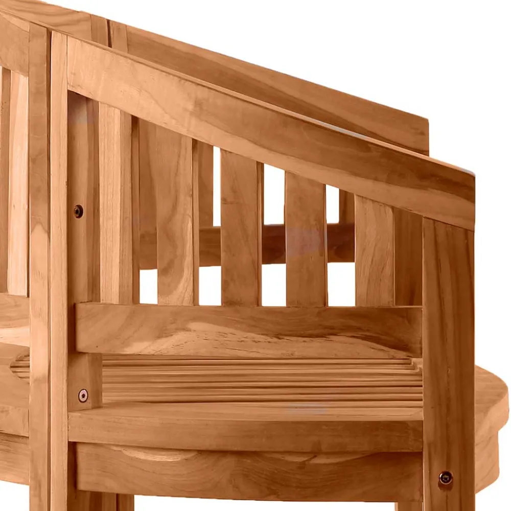 Wohnen Gartenbank in halbrundem Design - Klahuma