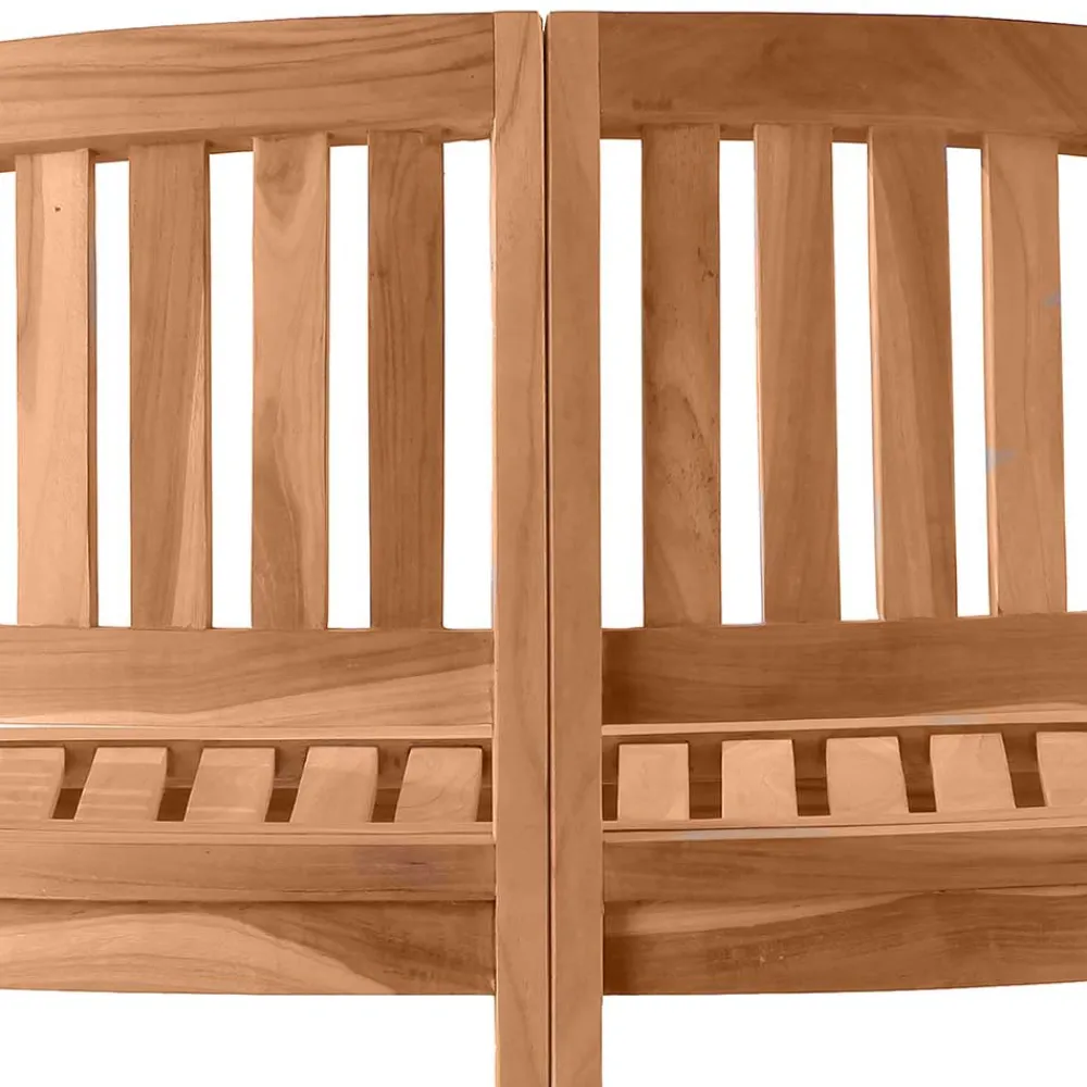 Wohnen Gartenbank in halbrundem Design - Klahuma