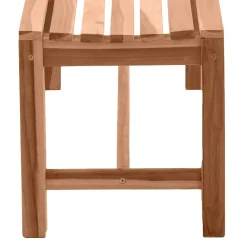 Wohnen Gartenbank ohne Rückenlehne aus Teak Massivholz - Klahuma