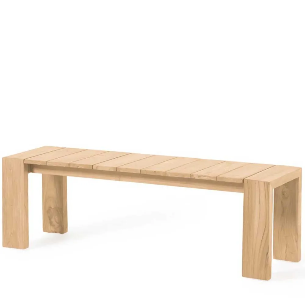 Wohnen Gartenbank ohne Rückenlehne für Esstisch - Elisira