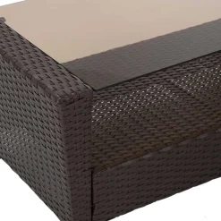 Wohnen Gartenmöbel Set in Dunkelbraun - Tioroda (vierteilig)