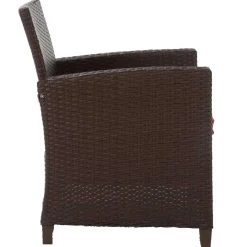 Wohnen Gartenmöbel Set in Dunkelbraun - Tioroda (vierteilig)