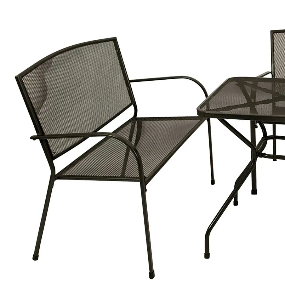 Wohnen Sitzgruppe|Balkonmöbel*Gartenmöbel Set mit Bank - Calisian (vierteilig)