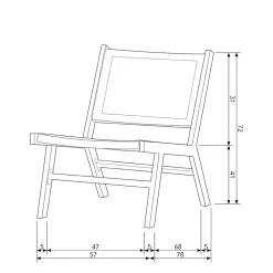 Wohnen Gartensessel ohne Armlehnen in Schwarz - Saragoza