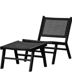 Wohnen Gartensessel ohne Armlehnen in Schwarz - Saragoza